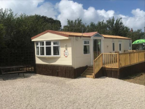 Countryside views from a luxury mobile home near Perranporth